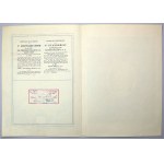 Lwów, Akc. Bank Hipoteczny, 5% List zastawny 1.000 dolarów 1933 RZADKOŚĆ
