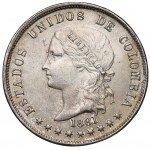 Kolumbia, 50 centavos 1881