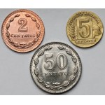 Argentyna, 2-50 centavos 1941-1949 - zestaw (3szt)