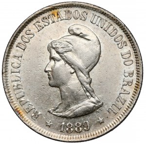 Brazílie, 500 reis 1889