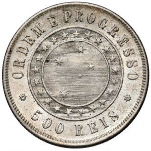 Brazylia, 500 reis 1889