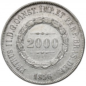 Brasilien, 2000 Reis 1856