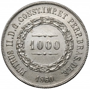 Brazylia, 1000 reis 1860