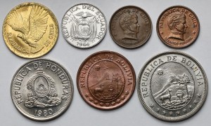 Južná Amerika, mince 1939-1980 - sada (7ks)