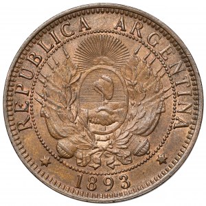 Argentina, 2 centavos 1893