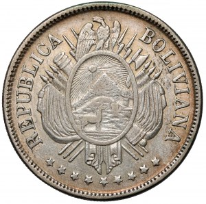 Bolivia, 50 centavos 1873