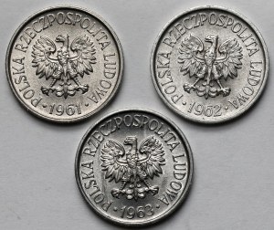5 pennies 1961-1963 - set (3pcs)