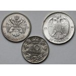 Jugosławia, 10-20 dinarów 1931-1938 - zestaw (3szt)