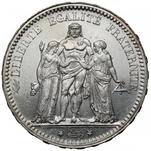 Francja, 5 franków 1873-A, Paryż