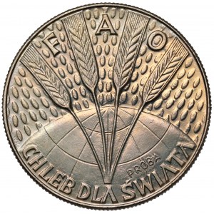 Próba CuNi 10 złotych 1971 FAO Kłosy