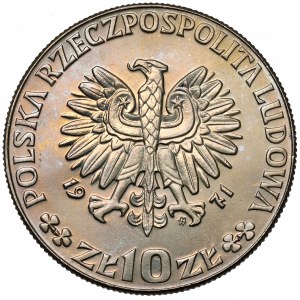 Próba CuNi 10 złotych 1971 FAO Kłosy