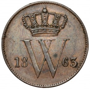 Netherlands, Willem III, Cent 1863