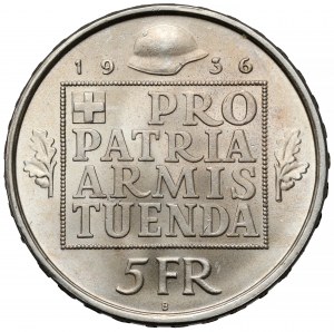 Švýcarsko, 5 franků 1936