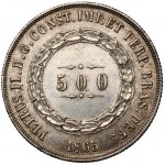 Brazylia, 500 reis 1865