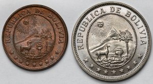 Bolivia, 50 centavos 1939-1942 - set (2pcs)
