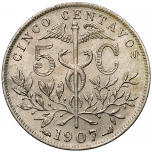 Bolívie, 5 centavos 1907