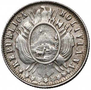 Bolivia, 10 centavos 1884