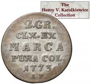 Poniatowski, Half Gold 1773 AP - ex. Karolkiewicz