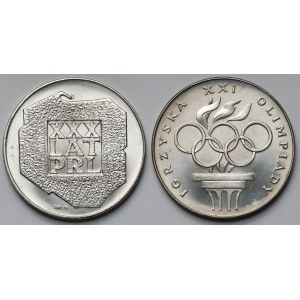 200 złotych 1974-1976 Mapka i Igrzyska (2szt) - piękne