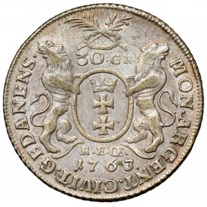 August III Sas, Złotówka Gdańsk 1763 REOE