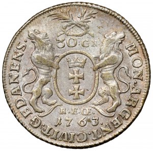 August III Sas, Zlatnictví Danzig 1763 REOE