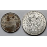 Ober-Ost. 3 kopiejki 1916-J, Hamburg i Głowa Kobiety 10 złotych 1932 bz, Londyn - zestaw (2szt)