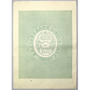 Lwów, Akc. Bank Hipoteczny, 5% List zastawny 100 dolarów 1933 RZADKOŚĆ