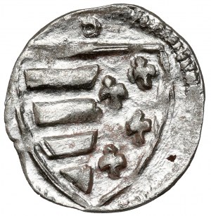 Ludwig of Andegavia, Denarius of Cracow - letter O - beautiful