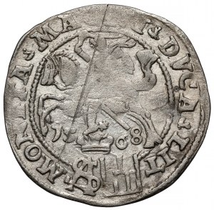 Sigismund II Augustus, Grosz per Polish foot 1568, Tykocin - large Pogon
