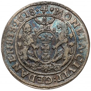 Zygmunt III Waza, Ort Gdańsk 1618 - krzyż