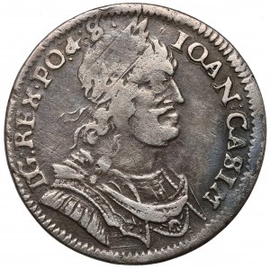 Jan II Kazimierz, Ort Wschowa 1651 MW - wąskie popiersie