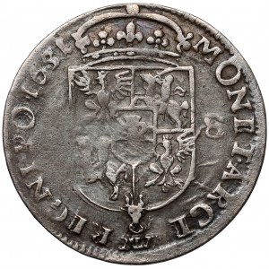 Jan II Kazimierz, Ort Wschowa 1651 MW - wąskie popiersie
