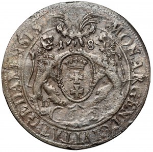 John II Casimir, Ort Gdansk 1662 DL - lion NOT in shield