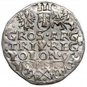 Zygmunt III Waza, Trojak Bydgoszcz 1595 - wąska głowa