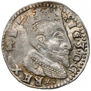 Zygmunt III Waza, Trojak Lublin 1600 - kołnierz - piękny