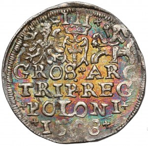 Sigismund III. Wasa, Trojak Lublin 1598 - volles Datum - schön