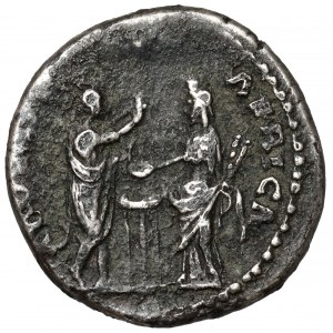 Hadrian (117-138 n.e.) Denar Suberat - Judaea - b.rzadki - ze stempla AUREUSA