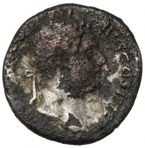Hadrian (117-138 n. Chr.) Denar Suberat - Judäa - sehr selten - aus dem Stempel von AUREUSA