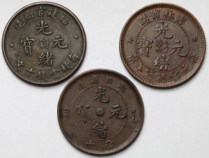 Cina, 10 contanti - set (3 pezzi)