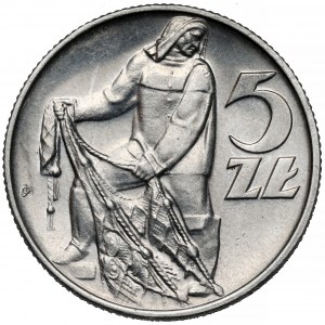 Rybak 5 złotych 1971