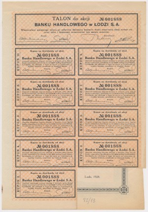 Komerční banka v Lodži, Em.1-3, 100 zlotých 1928 - RARE