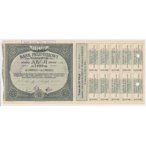 Bank Przemysłowy Warszawski, Em.2, 10x 540 mkp 1921