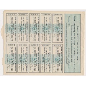 Bank Kredytowy w Warszawie, 5x 1.000 mkp 1922