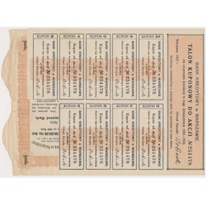 Bank Kredytowy w Warszawie, 1.000 mkp 1922
