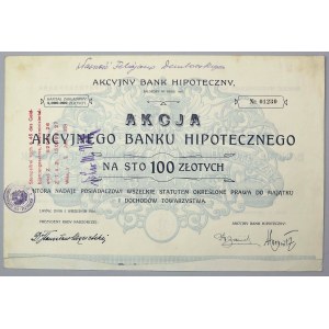 Akcyjny Bank Hipoteczny, Em.13, 100 zł 1926