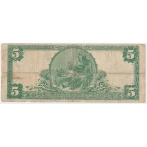 USA, 5 Dollars 1902, National Currency, New York, New York