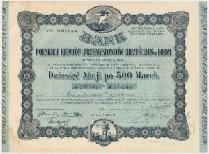 Bank of Polish Merchants and ..., Em.5, 10x 500 mkp 1923