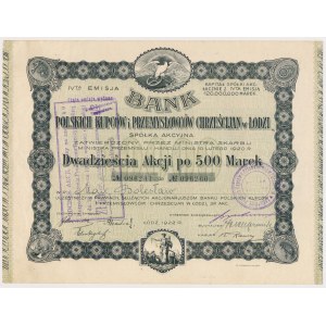 Bank Polskich Kupców i ..., Em.4, 20x 500 mkp 1922