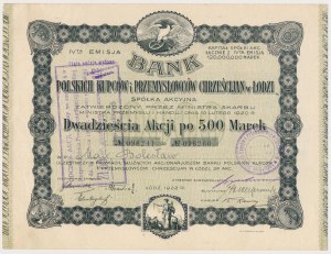 Bank of Polish Merchants and ..., Em.4, 20x 500 mkp 1922