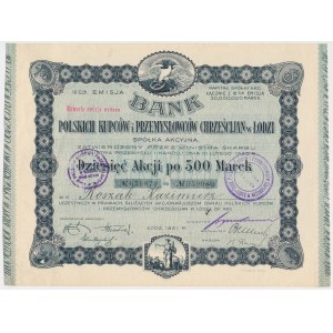 Bank Polskich Kupców i ..., Em.3, 10x 500 mkp 1921